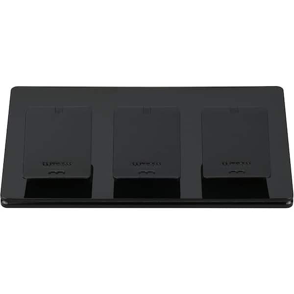 Caseta Triple Pedestal for Pico Remotes, Black (L-PED3-BL)