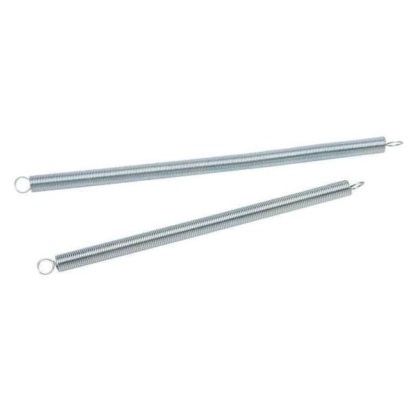 Everbilt 7/16 in. x 10-1/4 in. and 7/16 in. x 8-1/2 in. Zinc-Plated Extension Spring (2-Pack)
