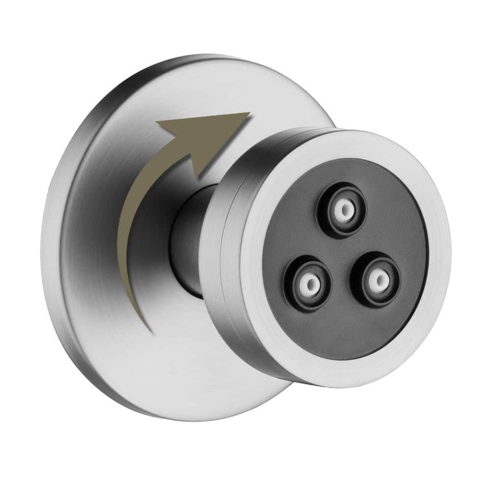 1-Spray 360° Adjustable Angle Body Jet in Brushed Nickel