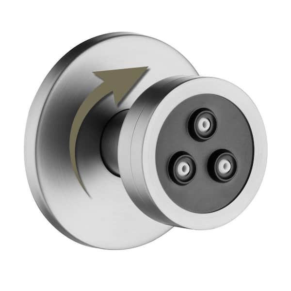 1-Spray 360° Adjustable Angle Body Jet in Brushed Nickel