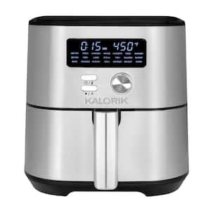 MAXX 6 qt. Black and Stainless Steel Digital Air Fryer