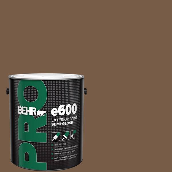 BEHR PREMIUM PLUS 1 gal. #N250-7 Mission Brown Hi-Gloss Enamel  Interior/Exterior Paint 830001 - The Home Depot