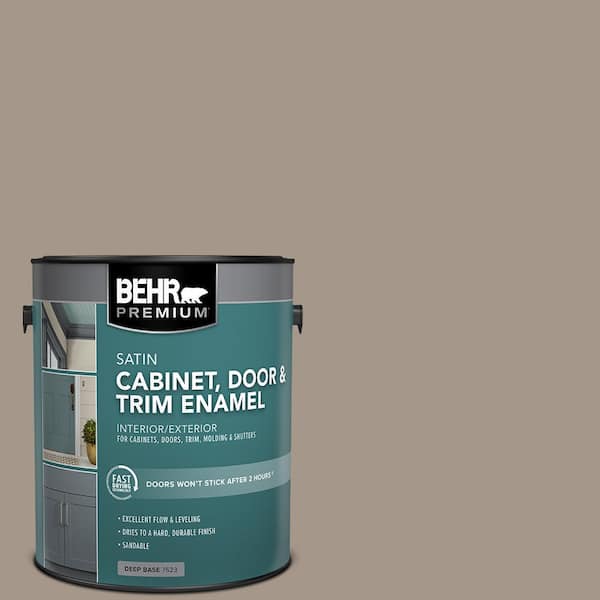 BEHR PREMIUM 1 gal. #N220-4 Shiitake Semi-Gloss Enamel Interior