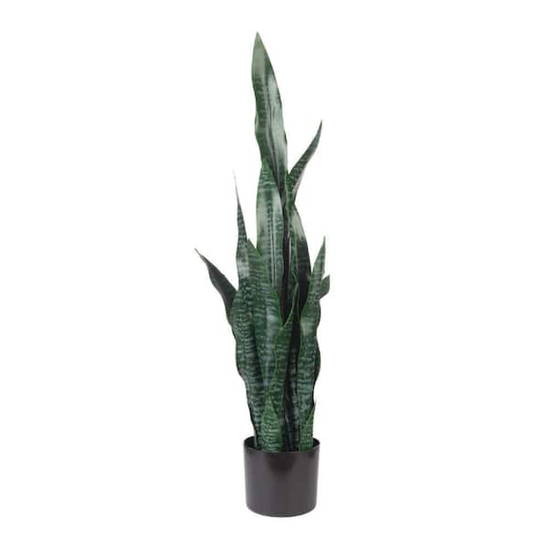 NATURAE DECOR Artificial 35 in. Coral Sansevieria Indoor and Outdoor