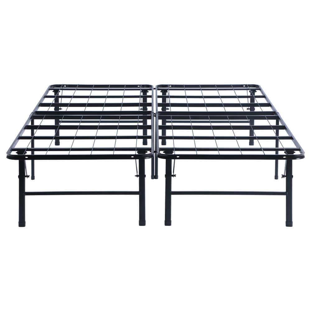 Mabel Full Black Metal Folding Platform Bed Frame