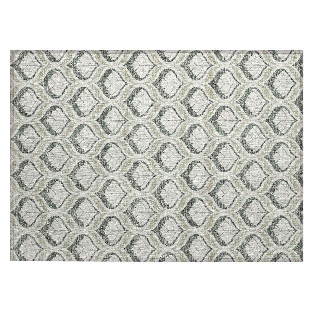 Chantille Machine Washable Indoor/Outdoor Abstract ACN2379 Celery 2 ft. x 3 ft. Accent Rug price history on PriceWatchPro