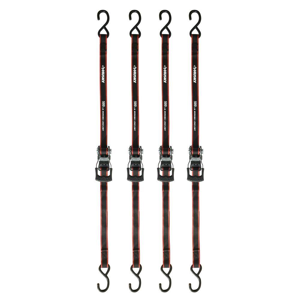 husky-12-ft-x-1-in-ratchet-tie-down-with-s-hook-4-pack-fh0829-the