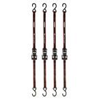12 ft. x 1 in. Ratchet Tie Down with S Hook (4-Pack)