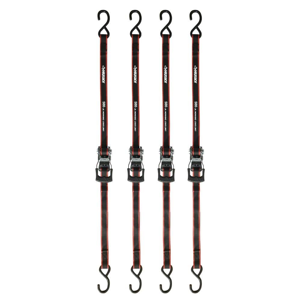12 ft. x 1 in. Ratchet Tie Down with S Hook (4-Pack) price history on PriceWatchPro