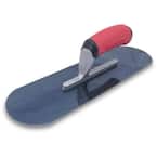 14 in. x 4 in. Blue Steel Pool Trowel-Resilient Handle