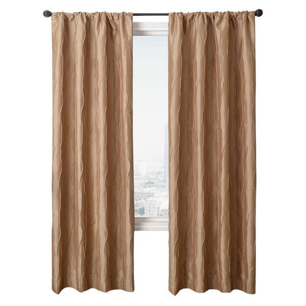 null Semi-Opaque Biscuit Dolce Rod Pocket Panel - in. W x 96 in. L