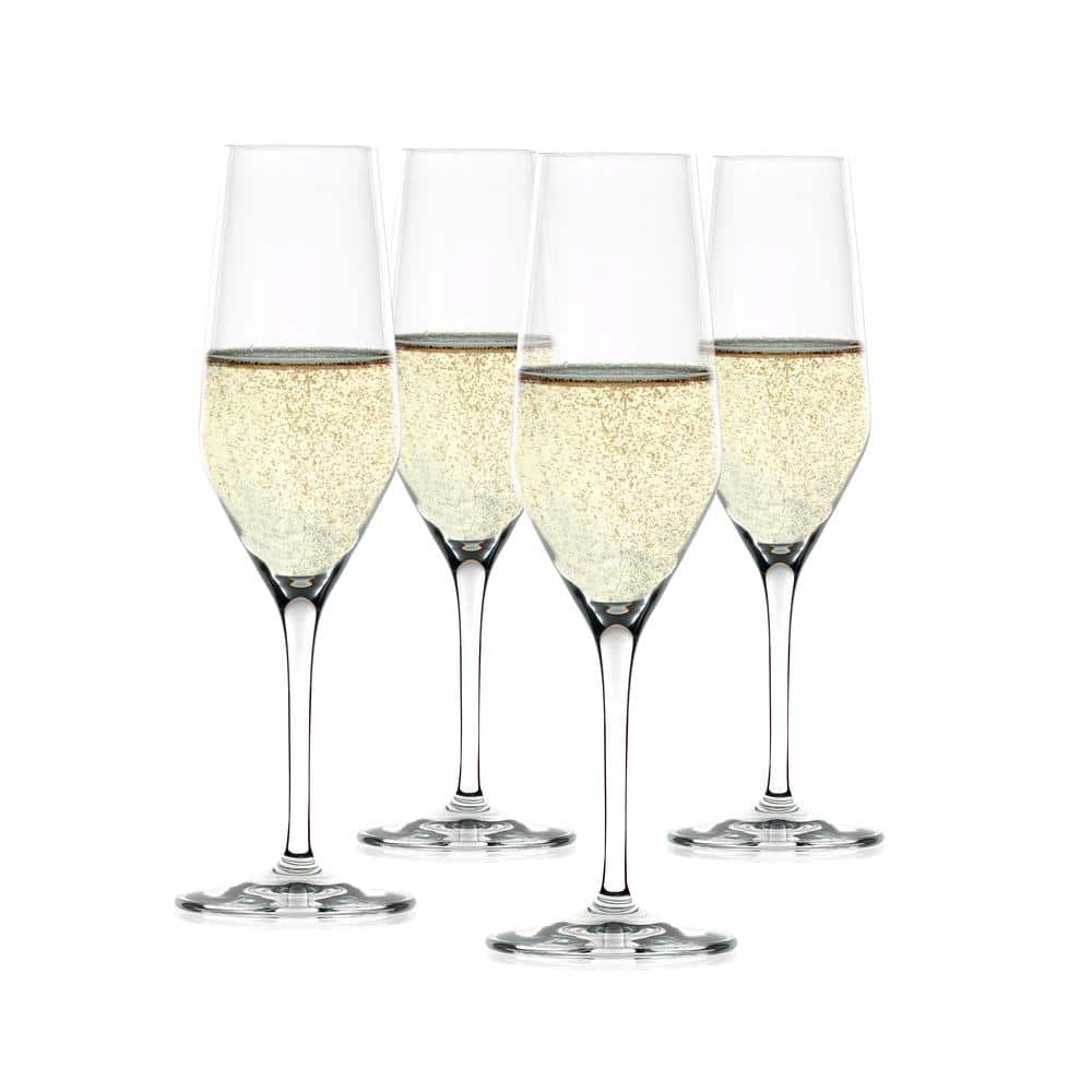 Spiegelau Style 8.5oz Clear Crystal Champagne Flute Set