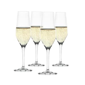 Spiegelau Style Champagne Wine Glasses, Set of 4, European-Made Lead-Free Crystal, Classic Stemmed