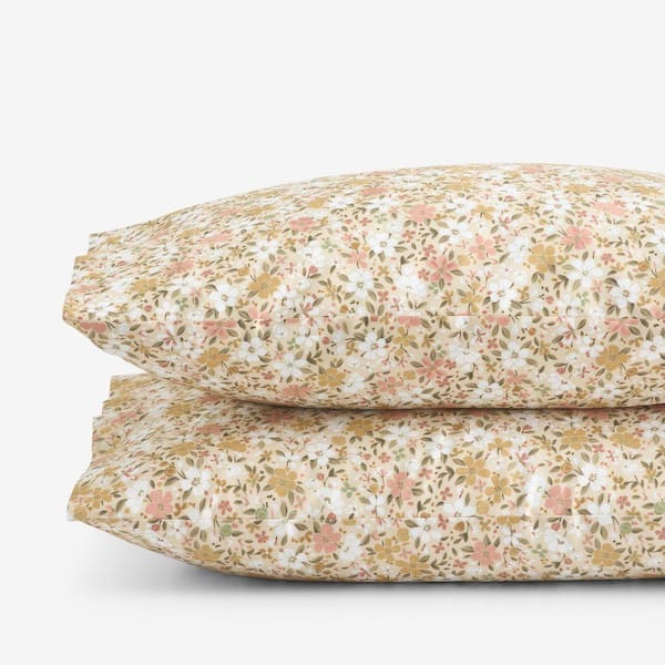Company Cotton Joyful Floral Sateen Gold Standard Pillowcase (Set of 2)