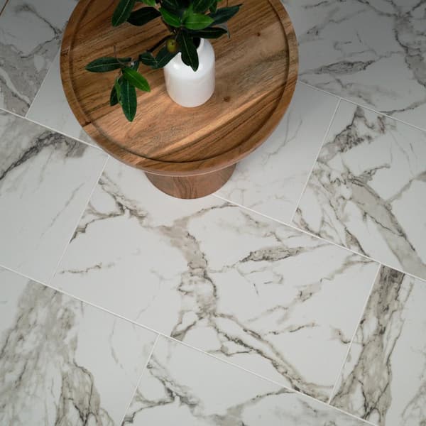 MSI Take Home Tile Sample - Crystal Bianco 4 in. x 4 in. Polished