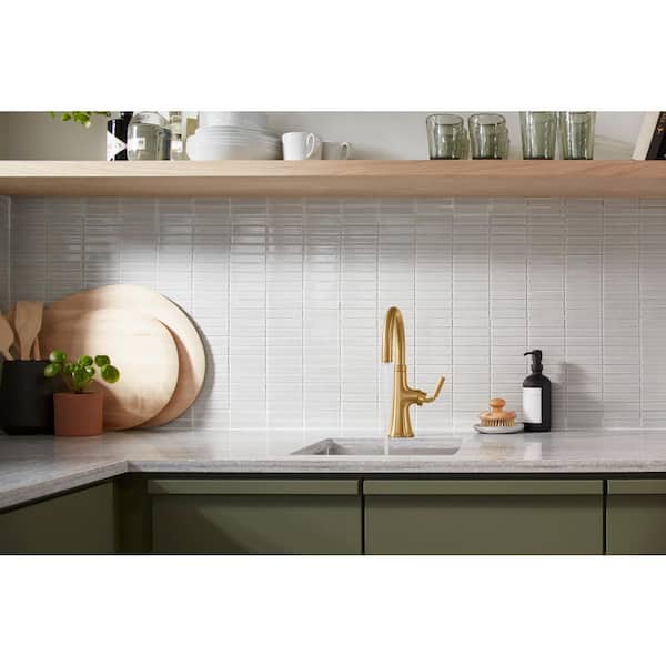 KOHLER Tone Swing Spout Bar Faucet in Brushed Gold
