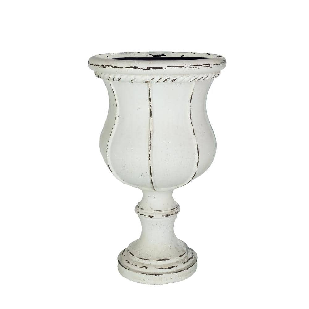 26.5 in. H. Chipped-Off Rustic Cream Cast Stone Fiberglass Entrance Urn price history on PriceWatchPro