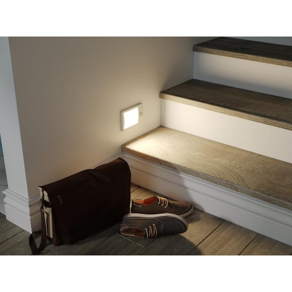 6 in. Rechargeable Battery Adjustable White Light 100 Lumens LED Utility Light with Motion Sensor