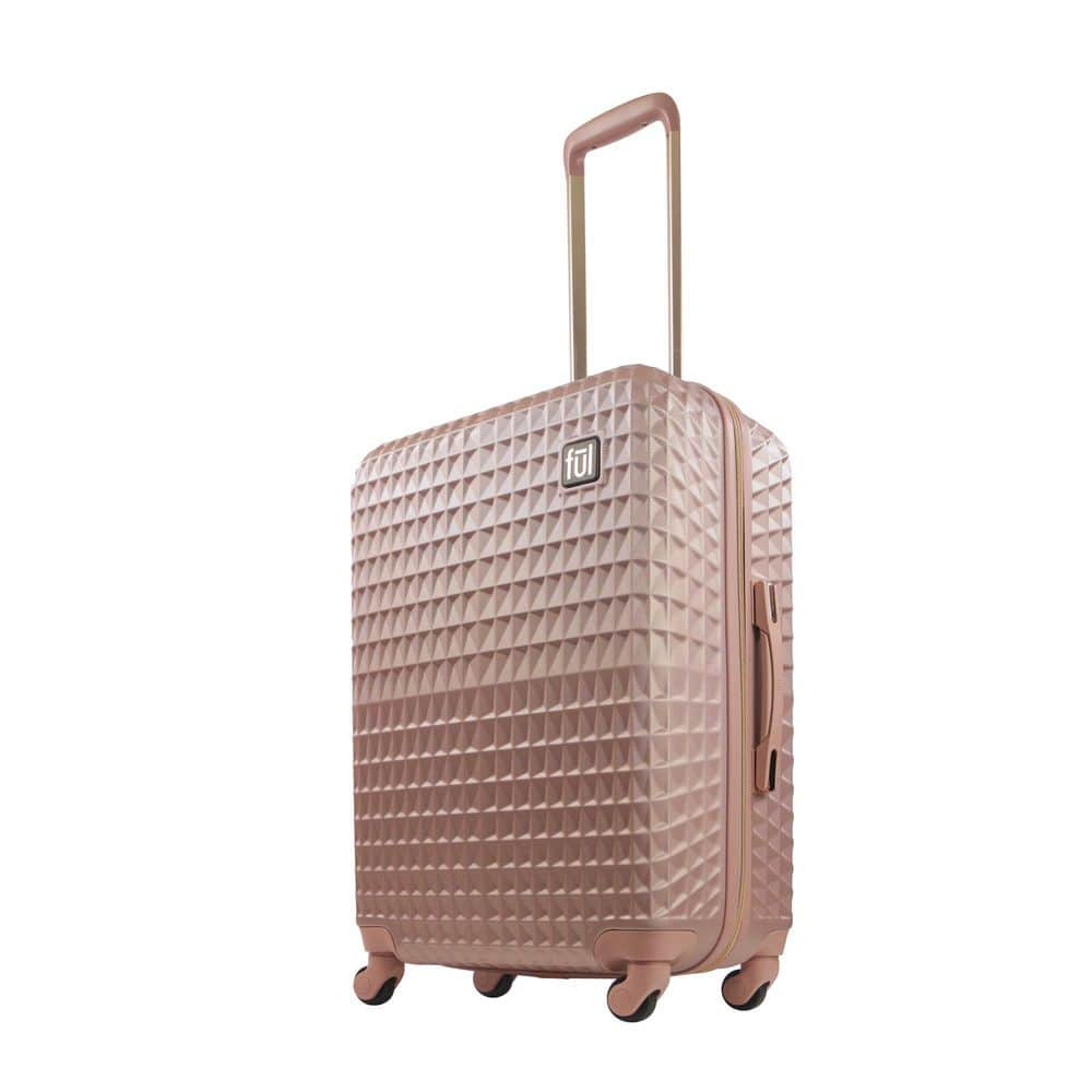 Ful Disney Textured Minnie Mouse 29 in. Hard Sided Rolling Luggage, Rose  Gold FCFL0062-661 - The Home Depot