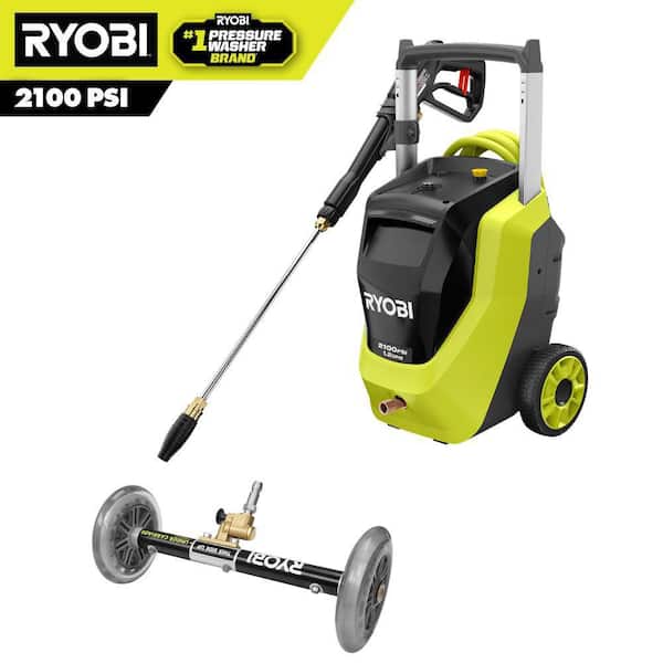 2100 PSI 1.2 GPM Cold Water Corded Electric Pressure Washer with Water Broom
