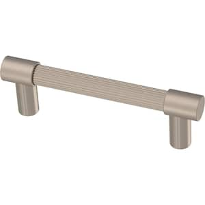 Fluted 3 in. (76 mm) Satin Nickel Cabinet Drawer Bar Pull