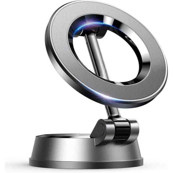 phyfalip Portable Wireless Magnetic Phone Holder-Foldable Cell Phone Mount Hands Free in Black