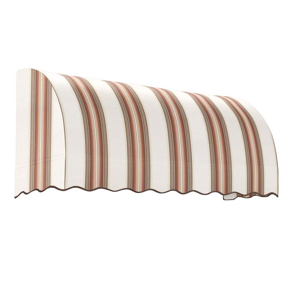 6.38 ft. Savannah Fixed Awning (76.5 in. W x 31 in. H x 24 in. D) with Acrylic Fabric in Brown/Tan/Terracotta Multi price history on PriceWatchPro
