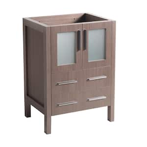 Torino 24 in. Modern Bathroom Vanity Cabinet Only in Gray Oak