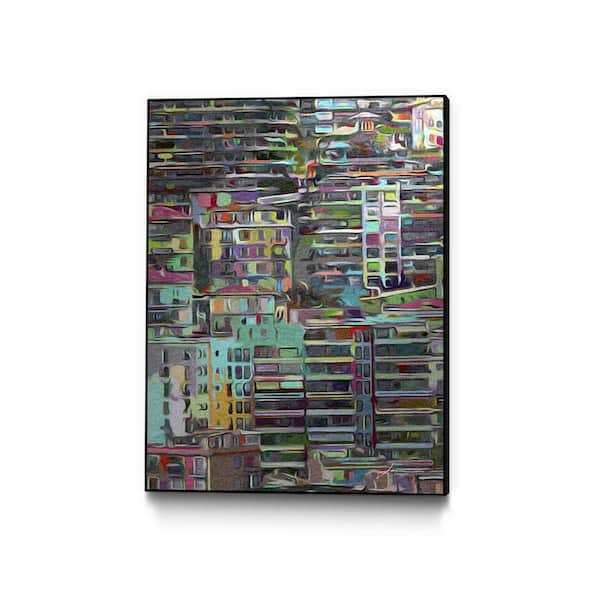Unbranded 30 in. x 40 in. "Stack II" by James Burghardt Framed Wall Art