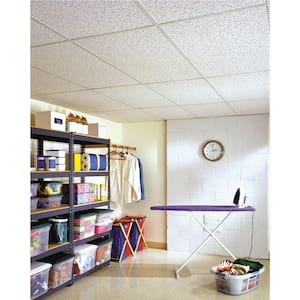 2 ft. x 4 ft. Fifth Avenue White Square Edge Lay-In Ceiling Tile, case of 3 (24 sq. ft.)