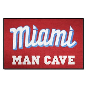 Miami Marlins Man Cave Starter Mat Accent Rug - 19in. x 30in.