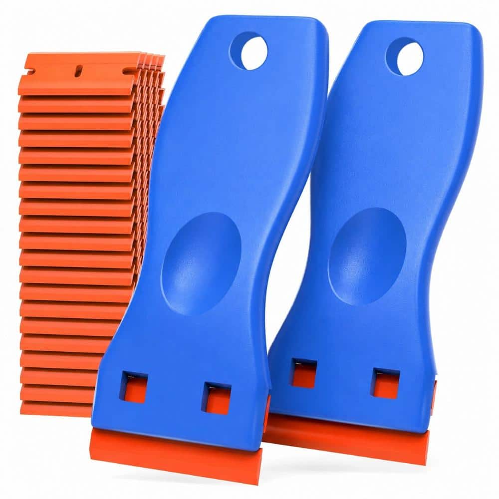 2-Pack Plastic Razor Blade Scraper Tool Kit, for Glass, Cooktop, Labels, Paint and Household Surfaces price history on PriceWatchPro