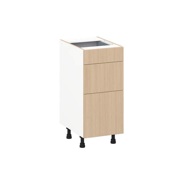 Timberline 15 in. W x 24 in. D x 34.5 in. H Assembled Shaker Bath Drawer Base Cabinet in Mojavi Oak