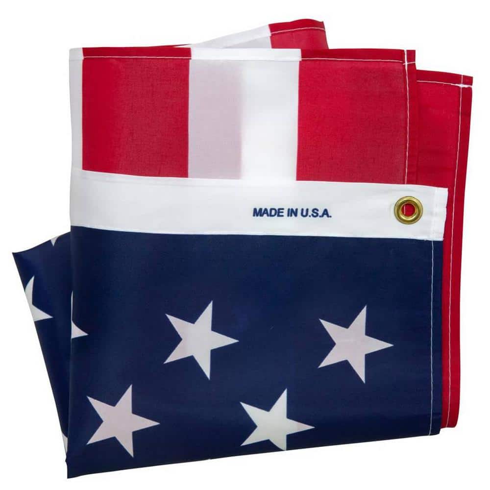 Patriotic 3x5 Polycotton American Flag with Grommets