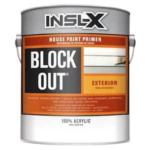 1 gal. Block Out White Flat Acrylic Exterior Primer