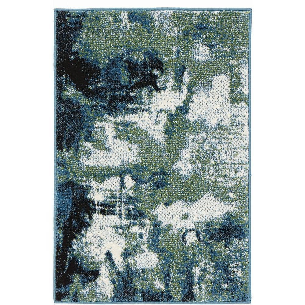 Journey Blue/Green Doormat 3 ft. x 5 ft. Area Rug price history on PriceWatchPro