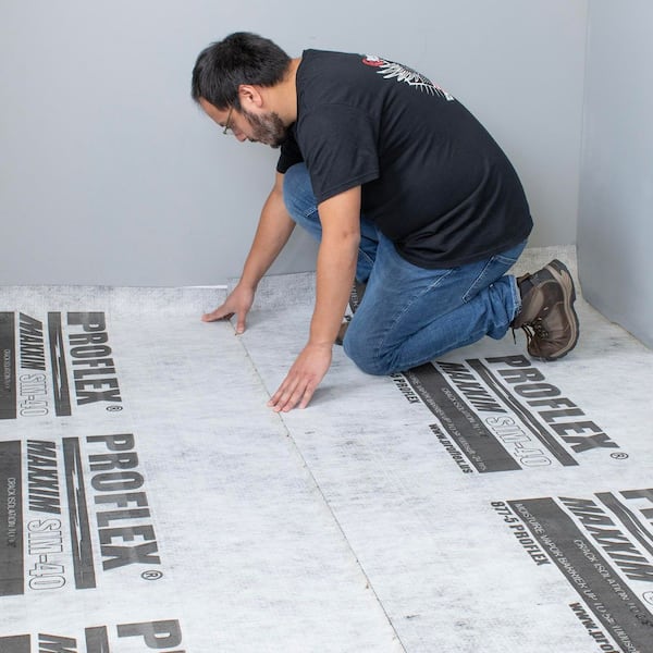 ProFlex SIM40 225 sq. ft. Peel & Stick Crack Isolation 40-Mil Underlayment ProFlex SIM40 225 sq. ft. Peel & Stick Crack Isolation 40-Mil Underlayment