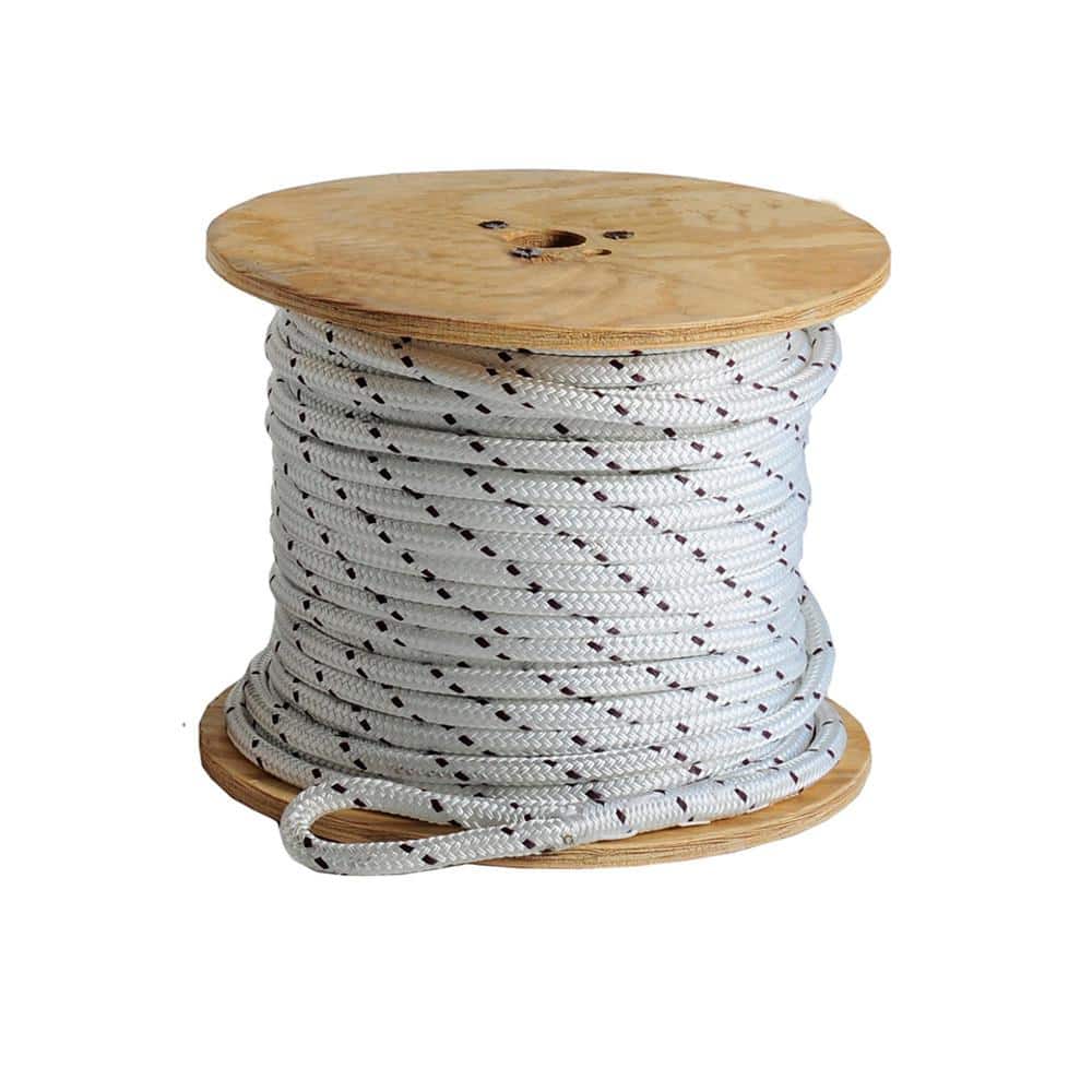 5/8 X 600' POLYDAC ROPE SPOOL W/RED TRACERS - 7200 LBS BREAK - Bairstow  Lifting Products