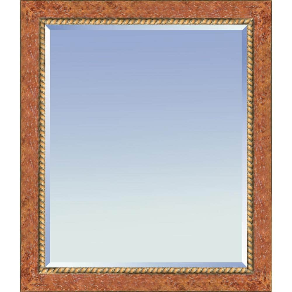 LA PASTICHE 24 In W X 20 In H Wood Twined Sherbert Gold Framed Modern   La Pastiche Wall Mirrors Bvm2024 Fr Pr862120x24 64 1000 