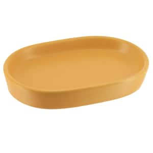 Smooth Freestanding Soap Dish Yellow Mustard