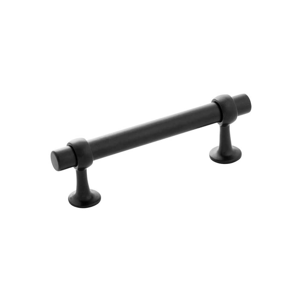 Ostia Collection Pull 3-3/4 in. (96 mm) Center to Center Matte Black Bar Cabinet Pull price history on PriceWatchPro