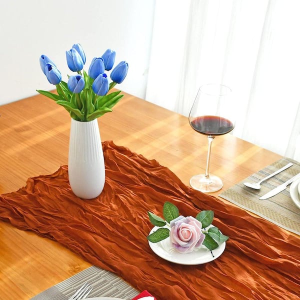 13.5 in. Light Blue Indoor Artificial Tulip Flower 20-Pieces