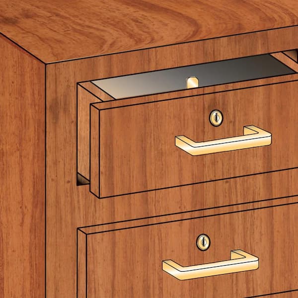 9/16 in., Diecast and Steel, Stainless Steel finish, Drawer and Cabinet lock 9/16 in., Diecast and Steel, Stainless Steel finish, Drawer and Cabinet lock
