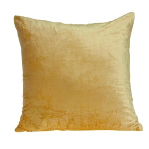 Danbury Yellow Solid Throw Pillow