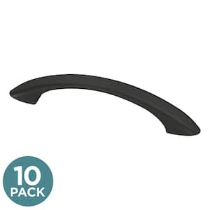 Ethan 3 in. (76 mm) Classic Matte Black Cabinet Drawer Pulls (10-Pack)
