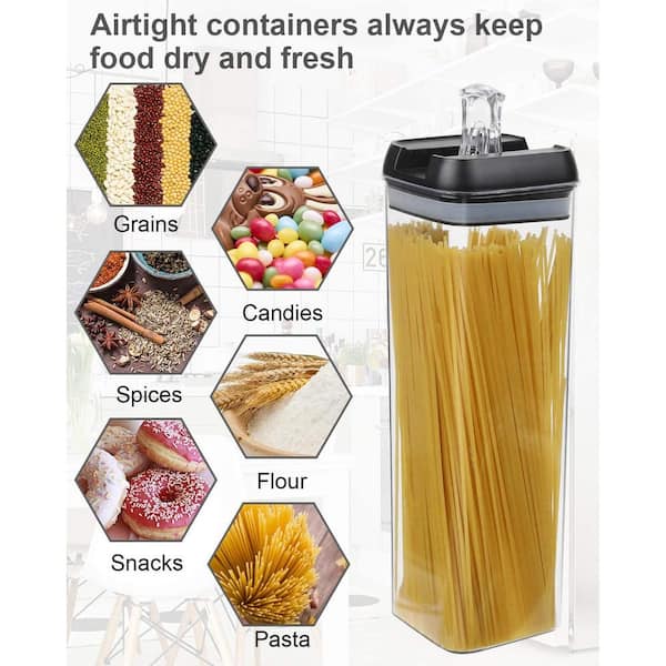 Airtight Food Storage Containers Set - 7 PC - Pantry Organization and –  SHANULKA Home Decor