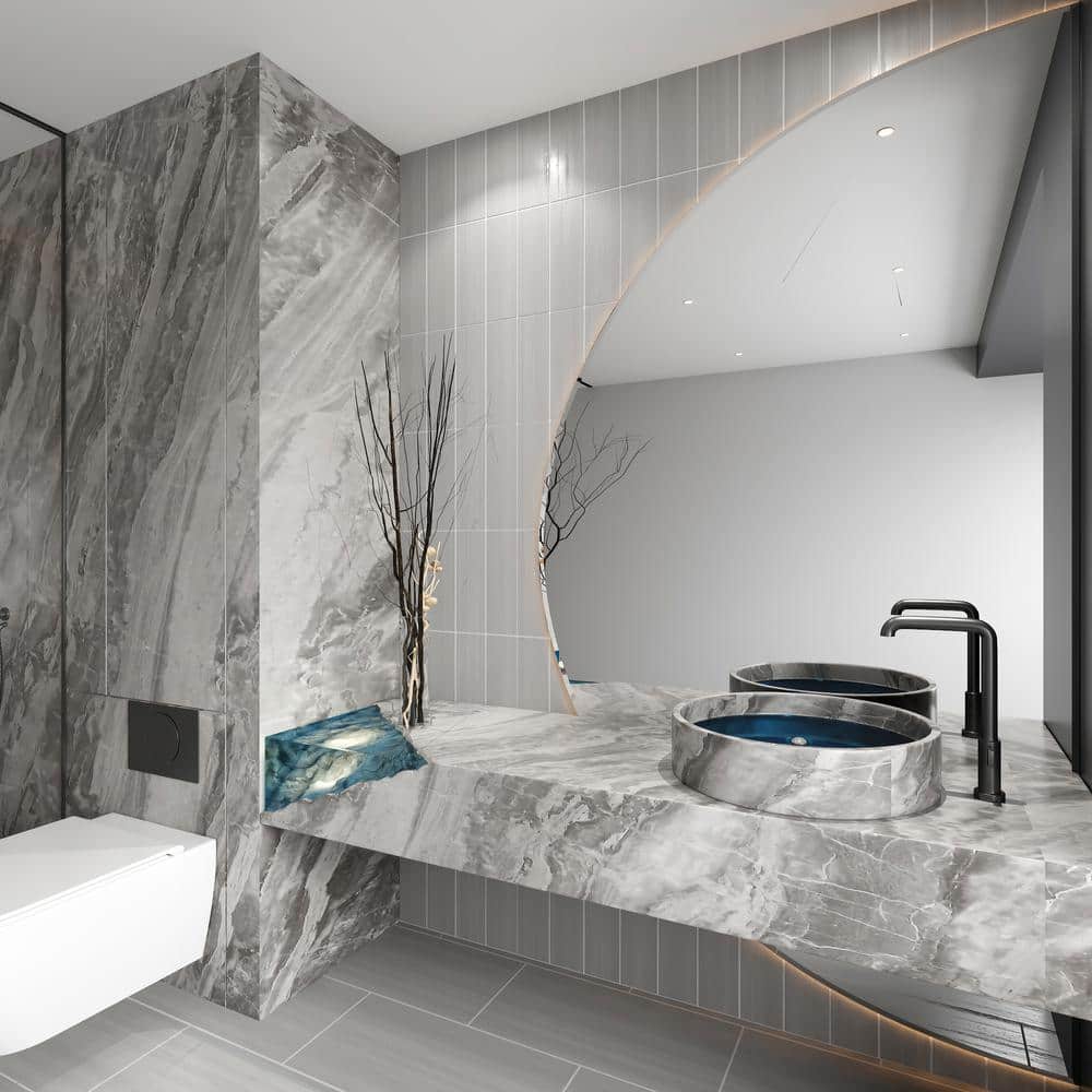 Spazio Laser Gray 12" x 24" Rectified Porcelain Tile