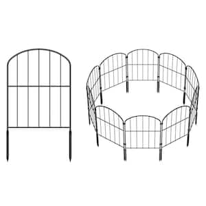 Decorative Garden Fence 10 Panels, 10 ft. L x 22 in. H Rustproof Metal Wire, Arched