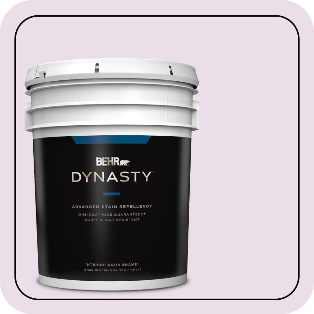 5 gal. #650A-2 Ice Ballet Satin Enamel Interior Stain-Blocking Paint and Primer price history on PriceWatchPro