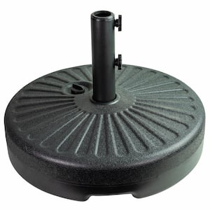 Patio Premier 5 lbs. Round Plastic Patio Umbrella Base in Black